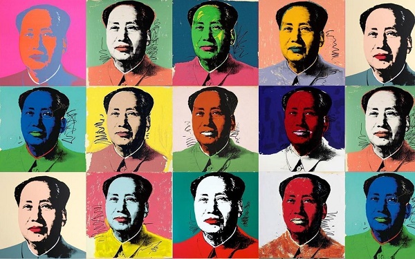 Andy Warhol, Mao, 1973, acrylic paint and silk-screen printing on canvas