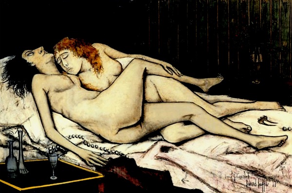 5 Bernard Buffet, Le sommeil, d'après Courbet, 1955